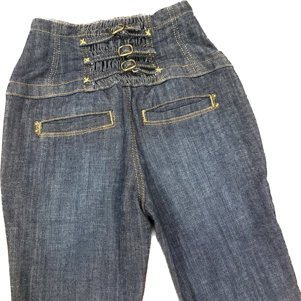 Arden B Flared Boot Cut Blue Jeans Size 00 - Picture 3 of 11